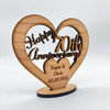 Happy 70th Wedding Anniversary Heart Engraved Keepsake Personalised Gift