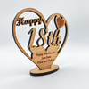 Happy 18th Special Birthday Heart Engraved Keepsake Personalised Gift