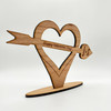 Heart & Arrow Happy Valentine's Day Heart Engraved Keepsake Personalised Gift