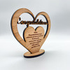 Congratulations Poem Any Occasion Heart Engraved Keepsake Personalised Gift