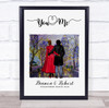 City At Night Romantic Gift For Him or Her Personalised Couple Print