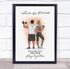 Peach Splash Gym Romantic Gift For Him or Her Personalised Couple Print