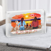 Dog Sunset Beach Gift For Him or Her Personalised Couple Clear Acrylic Block