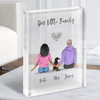 Make Lives Whole Dog Gift For Him or Her Personalised Couple Clear Acrylic Block