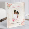 Watercolour Flowers Gift For Him or Her Personalised Couple Acrylic Block