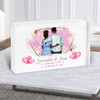 Pink Wash Romantic Gift For Him or Her Personalised Couple Acrylic Block