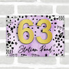 Lilac Purple Watercolour 3D Acrylic House Address Sign Door Number Plaque