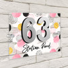 Abstract Spot Pattern 3D Acrylic House Address Sign Door Number Plaque