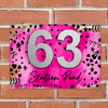 Bright Pink Watercolour  3D Acrylic House Address Sign Door Number Plaque