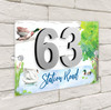 Pond Lake Swan Duck Countryside 3D Acrylic House Address Sign Door Number Plaque