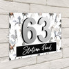 Watercolour Horses 3D Acrylic House Address Sign Door Number Plaque