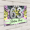 Abstract Pastels Pattern 3D Acrylic House Address Sign Door Number Plaque