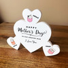 Mother's Day Cat Kitten Family Hearts 3 Small Personalised Gift Acrylic Ornament