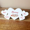 Watercolor Floral Mum Mummy Family Hearts 4 Small Personalised Acrylic Gift