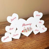 Watercolor Floral Mum Mummy Family Hearts 8 Small Personalised Acrylic Gift