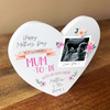 Mum To Be Mother's Day Baby Scan Photo Heart Shaped Personalised Acrylic Gift
