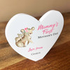 1st Mother's Day Mum With Baby Heart Shaped Personalised Gift Acrylic Ornament