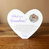 What Is A Grandma Purple Photo Heart Shaped Personalised Gift Acrylic Ornament