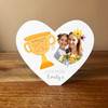 World's Best Mum Trophy Photo Heart Shaped Personalised Gift Acrylic Ornament