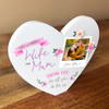 Wonderful Wife Mum Photo Thank You Heart Shaped Personalised Acrylic Gift