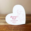 Baby Line Art 1st Mother's Day Tilted Heart Personalised Gift Acrylic Ornament