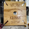 Wine O Clock Granny Mother's Day Personalised Gift 4 Wine Glass & Bottle Holder