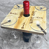 Corkscrew Nan's Wine Bar Personalised Gift Wooden 4 Wine Glass & Bottle Holder