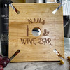 Nan's Wine Bar Personalised Gift Wooden 4 Wine Glass and Bottle Holder