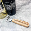 Cheers Gran Flower Personalised Gift Engraved Wooden Bottle Opener