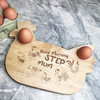 Morning Stepmum Personalised Gift Eggs & Toast Soldiers Chicken Breakfast Board