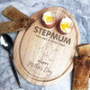 Stepmum A Good Egg Personalised Gift Toast Soldiers Egg Shaped Breakfast Board