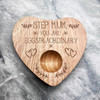 Step Mum Eggstraordinary Personalised Gift Heart Breakfast Egg Holder Board