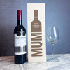 Mum Wine Bottle Personalised Gift Hinged Wooden Single Wine Bottle Box