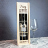 Let Me Out Lets Talk Prison Bars Personalised Gift Rope Single Wine Bottle Box