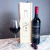 Stepmum Premium Quality Personalised Gift Rope Wooden Single Wine Bottle Box