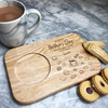 Best Mum Biscuits And Tea Mother's Day Personalised Gift Tea Tray Biscuit Board