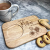 The Best Mother Personalised Gift Tea Coffee Tray Biscuit Snack Serving Board