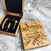 Amazing Grandma Wine And Appetizers Personalised Wine Accessories Gift Box Set