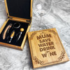 Mum Save Water Personalised Wine Accessories Gift Box Set