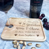 Grandma Wine & Cheese Is All You Need Personalised Gift Wine Holder Nibbles Tray