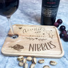 Auntie Naughty Nibbles Personalised Gift Wine Holder Nibbles Snack Serving Tray