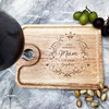 For A Wonderful Mum Frame Personalised Wine Holder Nibbles Snack Serving Tray