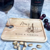 Nan's Wine & Nibbles Personalised Gift Wine Holder Nibbles Snack Serving Tray