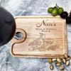 Cheese Nan's Wine Nibbles Personalised Gift Wine Holder Nibbles Tray
