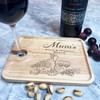 Cheese Mum's Nibbles Personalised Gift Wine Holder Nibbles Tray