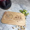 This Mum Makes Wine Disappear Personalised Wine Nibbles Tray Snack Serving Board