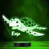 Happy Swimming Sea Turtle Colour Changing Led Lamp Personalised Gift Night Light