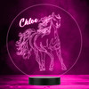 Line Art Pretty Horse Colour Changing Led Lamp Personalised Gift Night Light