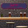 Barcelona Camp Nou Navy Blue and Purple Plum Stadium Any Text Football Club 3D Street Sign Barcelona Camp Nou Navy Blue and Purple Plum Stadium Any Text Football Club 3D Street Sign