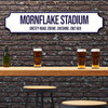 Crewe Alexandra Mornflake Stadium White & Navy Blue Any Text Football Club 3D Street Sign